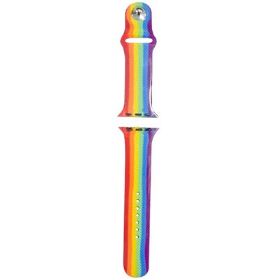 Силиконовый ремешок Rainbow для Apple watch 38mm/40mm Желто-Голубой 9834738-ZhB фото