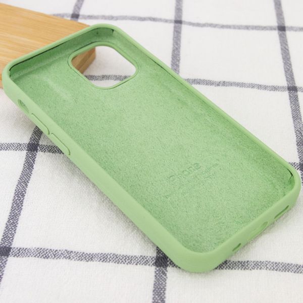 Чехол Silicone Case Full Protective (AA) для Apple iPhone 13 Pro (6.1") Мятный / Mint 49839 фото