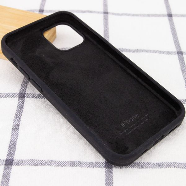 Чехол Silicone Case Full Protective (AA) для Apple iPhone 12 Pro (6.1") Чёрный / Black 38660 фото