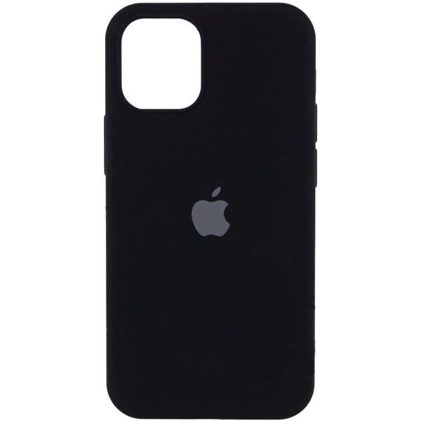 Чохол Silicone Case Full Protective (AA) для Apple iPhone 12 Pro (6.1") Чорный / Black 38660 фото