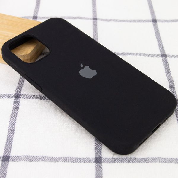 Чехол Silicone Case Full Protective (AA) для Apple iPhone 12 Pro (6.1") Чёрный / Black 38660 фото