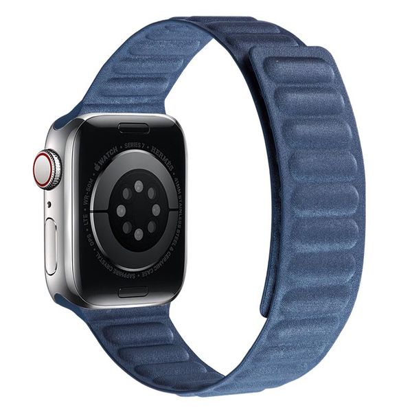 Ремінець FineWoven (AAA) для Apple Watch 42mm/44mm/45mm Синій | Pacific Blue 77561-T фото