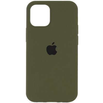 Чехол Silicone Case Full Protective (AA) для Apple iPhone 12 Pro (6.1") Зеленый/Dark Olive 38660 фото