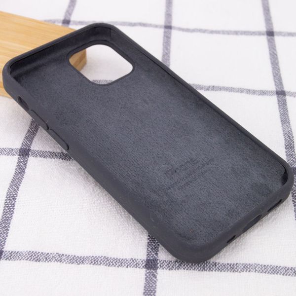 Чехол Silicone Case Full Protective (AA) для Apple iPhone 12 Pro Max (6.7") Серый/Dark Grey 38663 фото