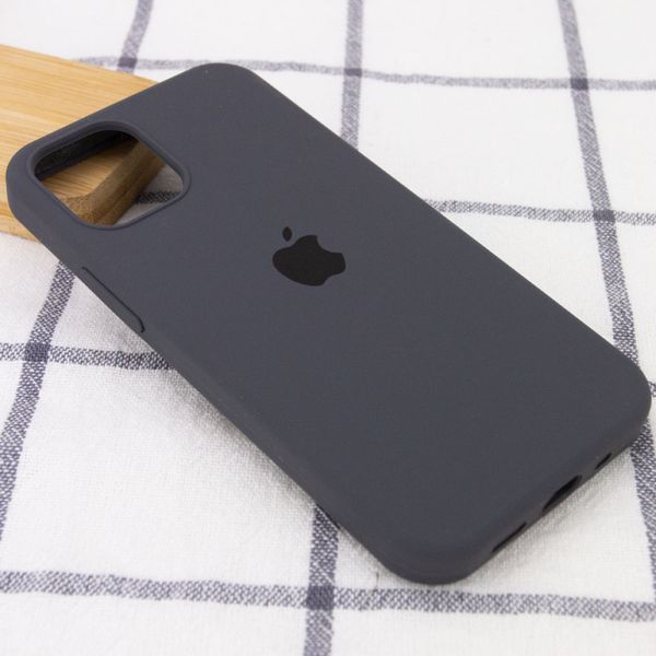 Чехол Silicone Case Full Protective (AA) для Apple iPhone 12 Pro Max (6.7") Серый/Dark Grey 38663 фото