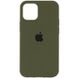 Чехол Silicone Case Full Protective (AA) для Apple iPhone 12 Pro (6.1") Зеленый/Dark Olive 38660 фото 1