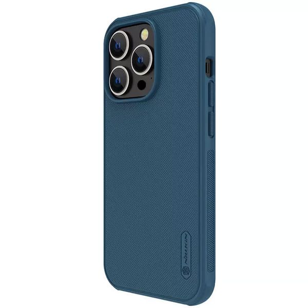 Чехол Nillkin Matte Magnetic Pro для Apple iPhone 15 Pro (6.1") Синий | Blue 65669 фото