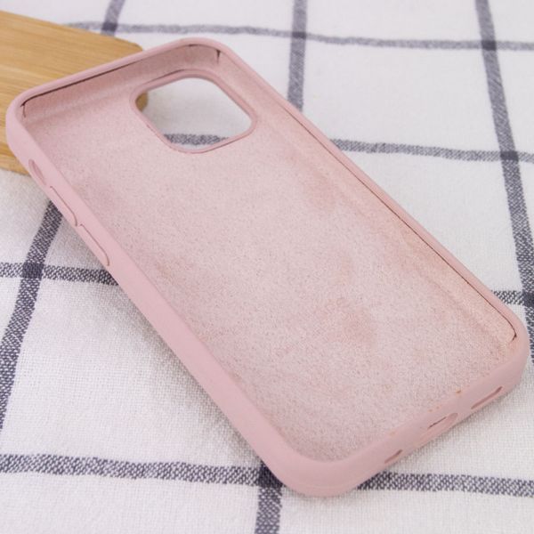 Чохол Silicone Case Full Protective (AA) для Apple iPhone 12 Pro Max (6.7") Рожевий/Pink Sand 38663 фото