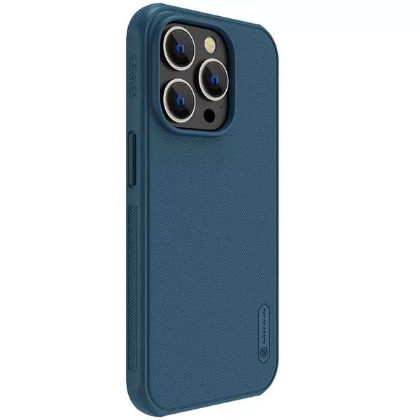 Чехол Nillkin Matte Magnetic Pro для Apple iPhone 15 Pro (6.1") Синий | Blue 65669 фото