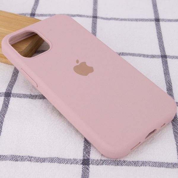 Чохол Silicone Case Full Protective (AA) для Apple iPhone 12 Pro Max (6.7") Рожевий/Pink Sand 38663 фото