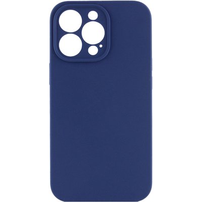 Чохол Silicone Case Full Camera Protective (AA) NO LOGO для Apple iPhone 15 Pro (6.1") Синій | Deep navy 70235 фото