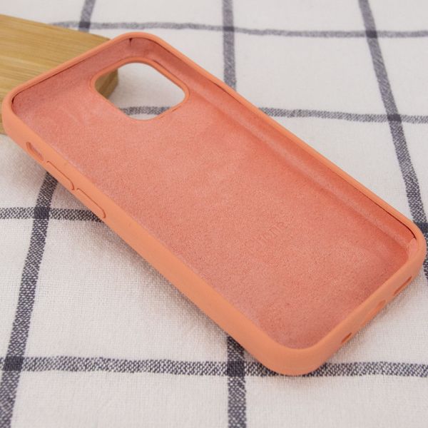 Чохол Silicone Case Full Protective (AA) для Apple iPhone 12 Pro Max (6.7") Рожевий/Flamingo 38663 фото