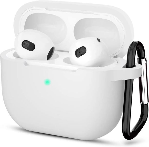 Силиконовый чохол для Apple Airpods 3 Белый VANAX55008 фото