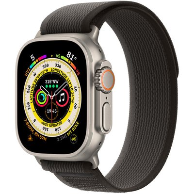 Ремешок Trail Loop для Apple watch 42mm/44mm/45mm/49mm Чёрный | Black 466617-BG фото