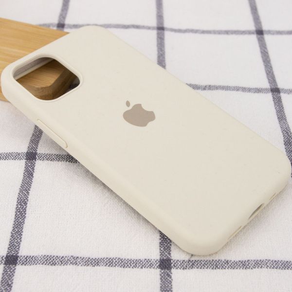 Чохол Silicone Case Full Protective (AA) для Apple iPhone 12 Pro Max (6.7") Бежевий/Antigue White 38663 фото