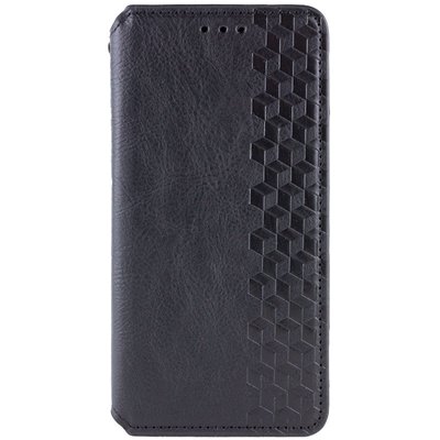 Кожаный чехол-книжка GETMAN Cubic (PU) для Samsung Galaxy S24 Чёрный | Black 68156 фото