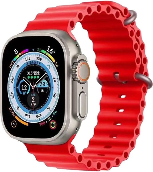 Ремінець Apple Watch Ocean Band 42/44/45/49 (M) Червоний | Red 109332-RED фото