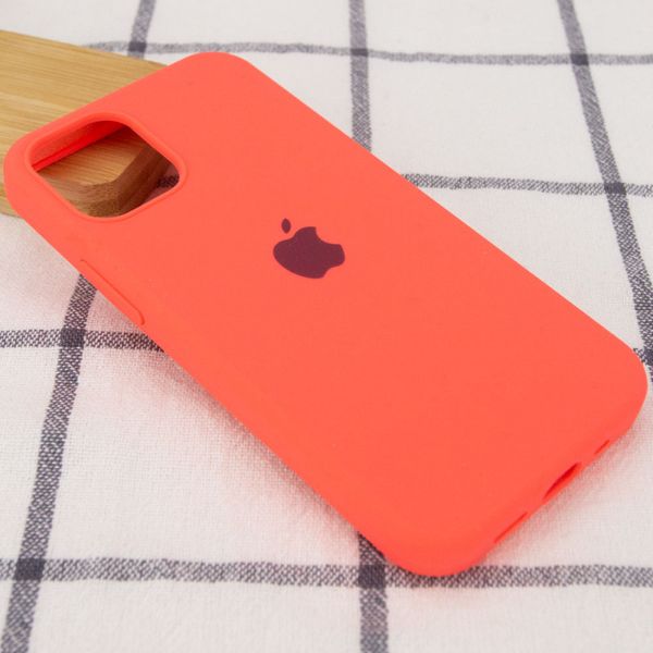 Чохол Silicone Case Full Protective (AA) для Apple iPhone 12 Pro Max (6.7") Арбузний/Watermelon red 38663 фото