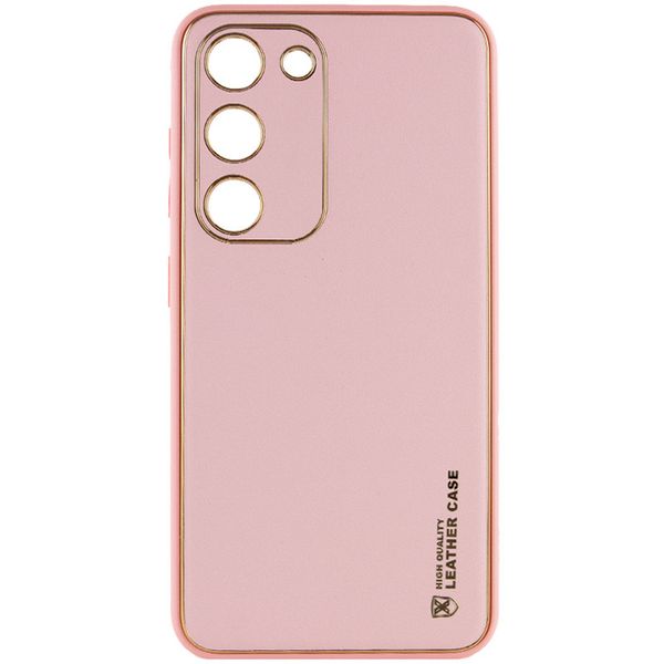 Кожаный чехол Xshield для Samsung Galaxy S24+ Розовый | Pink 69360 фото