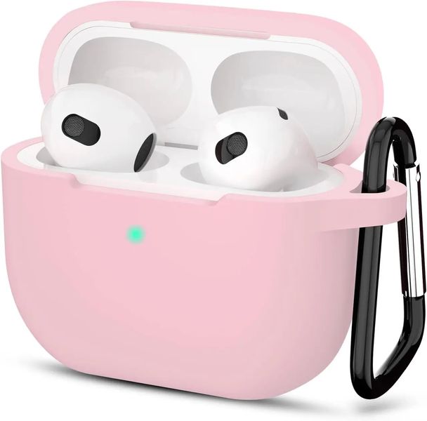 Силіконовий чохол для Apple Airpods 3 Рожевий VANAX55006 фото