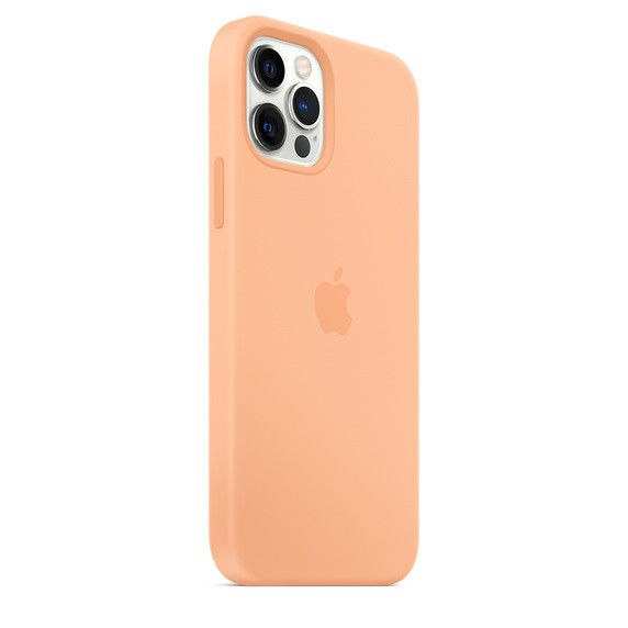 Чехол Silicone Case Full Protective (AA) для Apple iPhone 12 Pro Max (6.7") Оранжевый/Cantaloupe 38663 фото