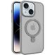 Чехол Metal Buttons with MagSafe Colorful для Apple iPhone 15 (6.1'') Серый | Grey 65601 фото