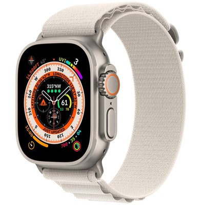 Ремінець Alpine Loop для Apple watch 42mm/44mm/45mm/49mm (m/l) Білий | Starlight 7466192-Or фото