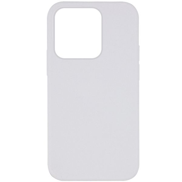 Чехол Silicone Case Full Protective (AA) NO LOGO для Apple iPhone 14 Pro Max (6.7") Белый | White 72456 фото