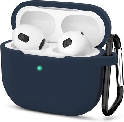 Силиконовый чохол для Apple Airpods 3 Тёмно-синий VANAX55005 фото