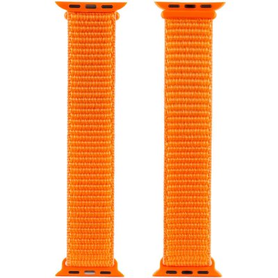 Ремінець Nylon для Apple watch 38mm/40mm/41mm Помаранчевий | Orange 635548-Gr фото