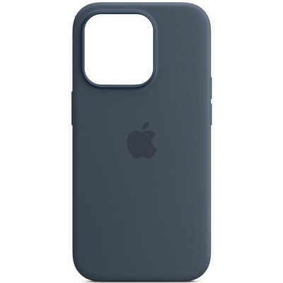 Чохол Silicone case (AAA) full with Magsafe and Animation для Apple iPhone 14 Pro Max (6.7") Синій | Storm Blue 72057 фото