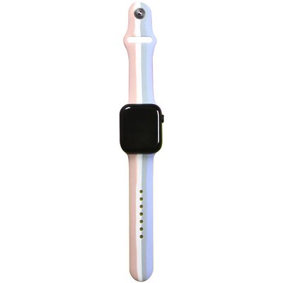 Силиконовый ремешок Rainbow для Apple watch 38mm/40mm Розово-Сиреневый 9834738-ZhB фото