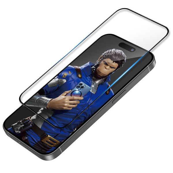 Защитное 3D стекло Blueo Invisible Airbag Anti-broken для Apple iPhone 14 Pro Max | 15 Plus | 16 Plus 71034 фото