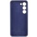 Чехол Silicone Cover Lakshmi Full Camera (AAA) для Samsung Galaxy S24+ Тёмно-Синий | Midnight blue 69265 фото 3