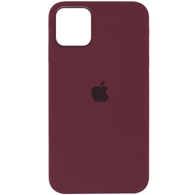 Чохол Silicone Case Full Protective (AA) для Apple iPhone 15 Plus (6.7") Бордовий | Plum 65418 фото