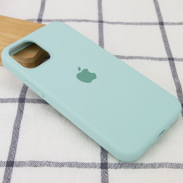 Чехол Silicone Case Full Protective (AA) для Apple iPhone 12 Pro Max (6.7") Бирюзовый/Beryl 38663 фото