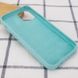 Чехол Silicone Case Full Protective (AA) для Apple iPhone 12 Pro Max (6.7") Бирюзовый/Marine Green 38663 фото 3