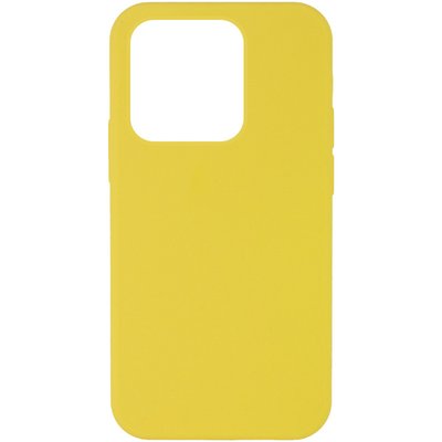 Чехол Silicone Case Full Protective (AA) NO LOGO для Apple iPhone 15 (6.1") Жёлтый | Yellow 72457 фото