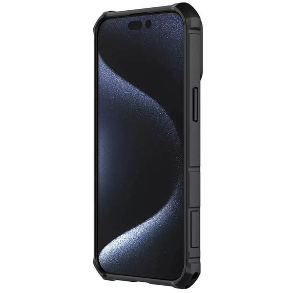 TPU+PC чохол Nillkin CamShield Armor (шторка на камеру) для Apple iPhone 15 Pro Max (6.7") Чорний 66559 фото