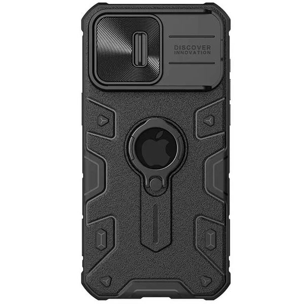 TPU+PC чохол Nillkin CamShield Armor (шторка на камеру) для Apple iPhone 15 Pro Max (6.7") Чорний 66559 фото