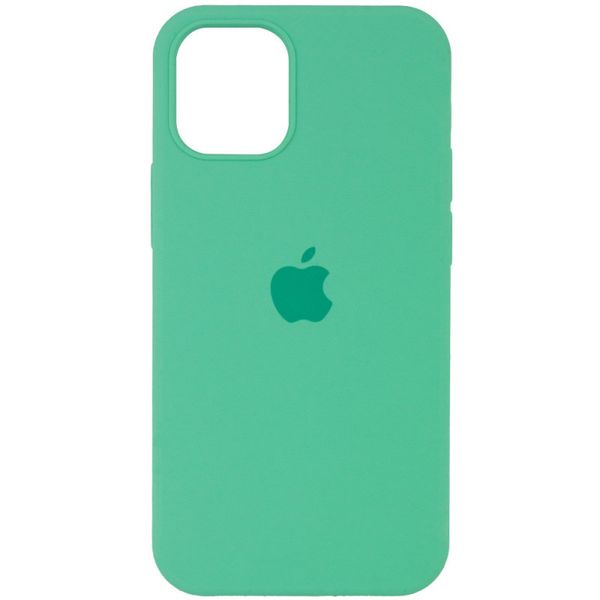 Чохол Silicone Case Full Protective (AA) для Apple iPhone 12 Pro Max (6.7") Зелений/Spearmint 38663 фото