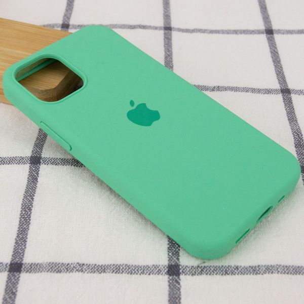 Чохол Silicone Case Full Protective (AA) для Apple iPhone 12 Pro Max (6.7") Зелений/Spearmint 38663 фото