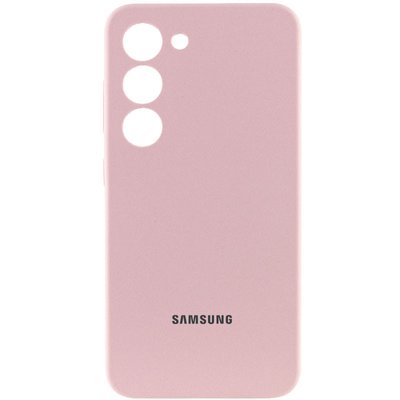 Чохол Silicone Cover Lakshmi Full Camera (AAA) with Logo для Samsung Galaxy S24 Рожевий | Pink Sand 71859 фото