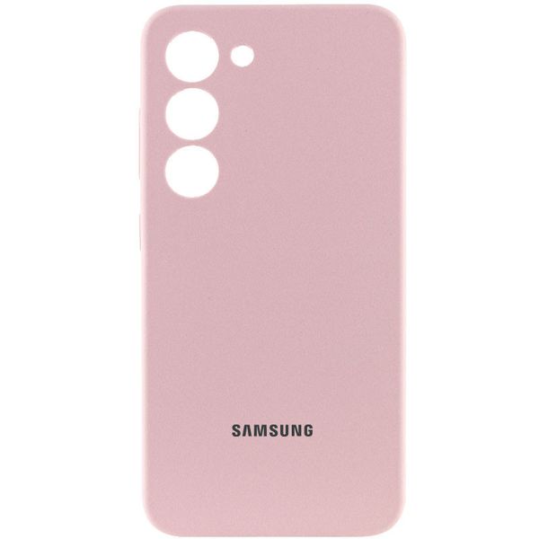 Чохол Silicone Cover Lakshmi Full Camera (AAA) with Logo для Samsung Galaxy S24 Рожевий | Pink Sand 71859 фото