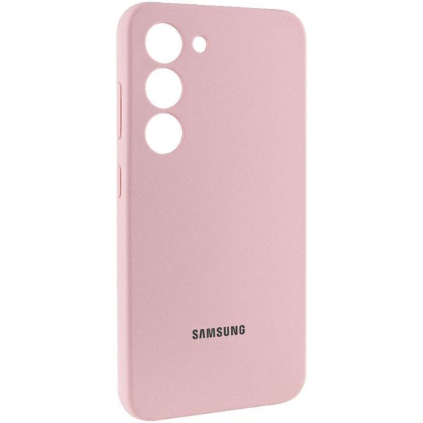 Чохол Silicone Cover Lakshmi Full Camera (AAA) with Logo для Samsung Galaxy S24 Рожевий | Pink Sand 71859 фото