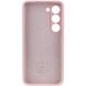 Чохол Silicone Cover Lakshmi Full Camera (AAA) with Logo для Samsung Galaxy S24 Рожевий | Pink Sand 71859 фото 3