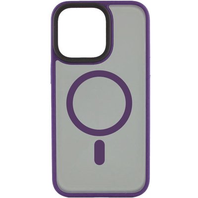 TPU+PC чохол Metal Buttons with MagSafe для Apple iPhone 15 Plus (6.7") Фіолетовий | Violet 65610 фото