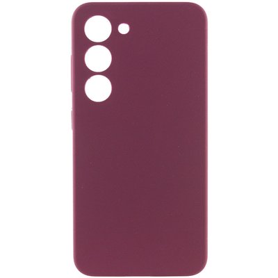 Чехол Silicone Cover Lakshmi Full Camera (AAA) для Samsung Galaxy S24+ Бордовый | Plum 69265 фото