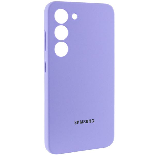 Чехол Silicone Cover Lakshmi Full Camera (AAA) with Logo для Samsung Galaxy S24 Сиреневый | Dasheen 71859 фото