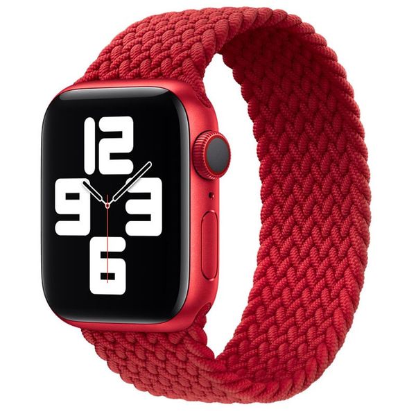 Ремінець Braided Solo Loop (AAA) для Apple watch 38mm/40mm 135mm Червоний | Red 7481822-Bl фото